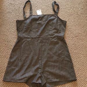 Vertically Striped Romper